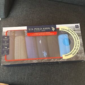 NEW 🆕 U.S. Polo Assn. Men's 7-pack Boxer Briefs size S